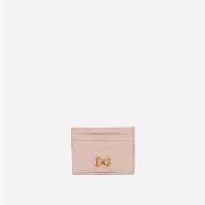 Dolce & Gabbana Calfskin Credit Card Holder with Baroque DG